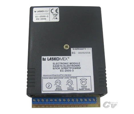 Riadiaca jednotka elektroniky nadriadená Laskomex EC2500/H-3